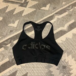 Adidas Black Racerback Sports Bra